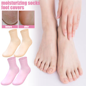 1 Cặp chăm sóc bàn chân dài Tất chất liệu gel dưỡng ẩm tẩy tế bào chết gel silicon Tất chất liệu gel chăm sóc da bàn chân tay bảo vệ chống nứt Spa sử dụng nhà