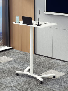 Elevating Teachers Lectern Desk School Classroom Moving Standing Speech Table Adjustable Height Speakers Platform Desk