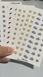 Mini Icon: Treadmill | Transparent Vinyl Sticker for planners journals etc.