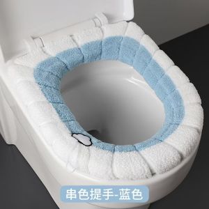 Ghế Lọaị Đi Vệ Sinh Bằng Vải Nỉ Dày Đa Năng Năm Mùa Có Thể Giặt Được Kiểu Dáng Đơn Sắc Dụng Cụ Vệ Sinh Gia Dụng