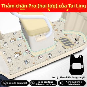 Đệm Đặt Chân và Bọc Ghế Xe Đạp Điện Trang Trí