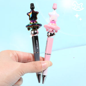 ปากกาลูกลื่นหลากสีสตริงสนุกแฮนด์เมด DIY แพนด้าสีสันกราฟฟิตี้โน้ตบุ๊คเครื่องมือเขียนบรรเทาความเครียด น่ารัก ปากกามินิ