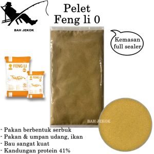 Pelet Feng li 0 Pakan Ikan & Udang Akuarium Hias Kecil Bibit Burayak Cupang Koi Gupy Kura SP (100gr)