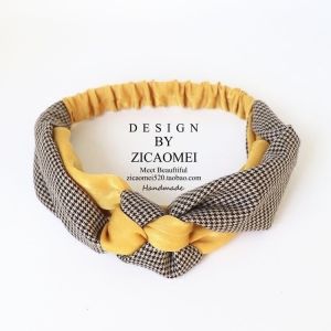South Korea Fabric Headdress Houndstooth Design Hair Band Womens Headband Hair Clip Influencer Picks Hairband Adult Headband New