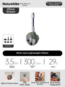 NatureHike | Lightweight Portable High Power Quick Inflation/Deflation Pump