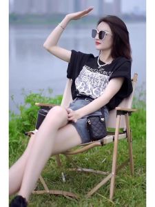 Elegant Summer Womens Two-piece T-Shirt