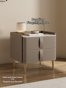 PANDIAN | Luxurious Creamy Style Bedside Table