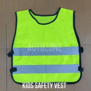 Autozone Kids Safety Children Waistcoat Vest Grey Reflective Strips Traffic Clothes