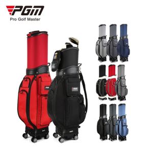 PGM New Style 5 Colors Multi-functional Waterproof Telescopic Golf Bags Stand Bag with 4 Universal Wheels Rain Cover for Women Men