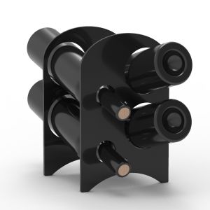 Table Top Standing Water Bottle Acrylic Storage Rack Plastic Black Transparent Cup Holder Wine Bottle Holder Wine Rack Kitchen