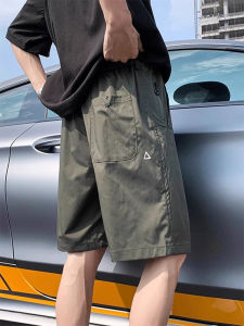 Quick Dry Nylon Shorts Mens Summer Trendy Brand Thin Casual Outdoor Sports Function Workwear Five-Point Pants Straight Leg