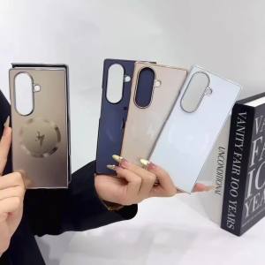 szhaiyu | For Samsung Galaxy Z Fold 8 7 6 5 4 Fold8 Ultra for Magsafe Case Luxury Electroplate Magnetic Wireless Charging Shockproof Cover