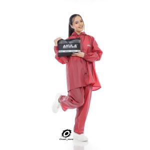 Jas Hujan Pria Wanita Setelan Baju dan Celana Dewasa Tebal Lentur Tahan Lama by AKULA