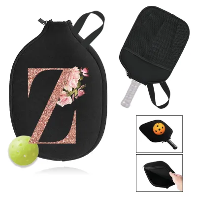 Womans Pickleball Paddle Cover Dustproof Cover Protects Surface Bags Souvenir Gift Accessory Print