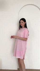 (COD) OH Fashion Basic Hyeri Midi Dress Wanita Lengan Pendek #2443-00