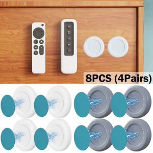 4Pairs Magnetic Hooks Wall Mount Strong Magnet Holder Hook for Fridge Sticker Remote Control Storage Holder Cabinet Home Organizer Hook