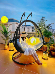 ZIYEYANGTAI | Vintage Style Dual Person Indoor Swing Chair