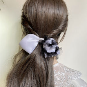 เครื่องประดับผมผีเสื้อสีขาวหรูหรา ทำมือ ดีไซน์ดั้งเดิม คลิปผม คลิปผมบนศีรษะ เครื่องประดับผมผ้าไหม แฟชั่น ฤดูใบไม้ผลิ 2024