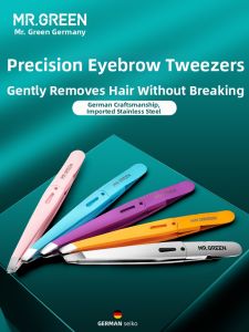 Mr.Green | Stainless Steel Eyebrow Tweezers Slanted Tip
