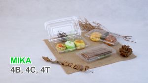 Mika Plastik 4B 4C 4T Kotak Sedang Isi 100 Pcs Mika Kue Basah Jajanan Pasar Pisang Keju Nasi Kuning Kemasan Sekali Pakai