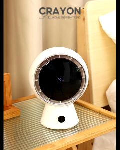 Rechargeable shaking head fan 9-speed wind silent air circulation fan mini desktop fan portable suitable for offices