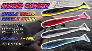 MEREDITH | MEREDITH Swing Impact Soft Swimbait Fishing Lure 4 Sizes 22 Colors Paddle Tail Soft Lure Fishing Baits For Pike Zander Bass