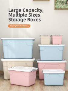 Extra Large Thickened Plastic Storage Box Clothes Quilt Organizer Box Increased Capacity Storage Box Big Storage Bin for Home Use
