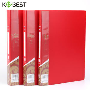 Red Folder Large Size for Poem Recitation Speech Notes Wedding Celebration Song Lyrics 20/30/40 Pages Speech Brochure