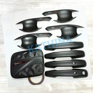 Paket Outer Handle Tank Cover Bensin Mobil All New Pajero 2016 Hitam