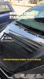 TCS PROTON SAGA BLM FLX CAR WINDOW TRIM LINING STAINLESS STEEL ACCESSORIES GARNISH