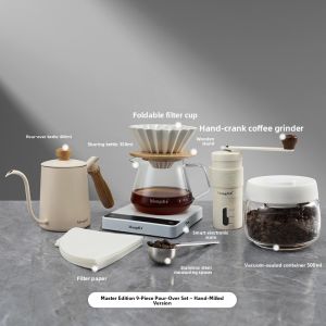 MONGDIO | Hand Drip Coffee Maker Set Grinding Pouring