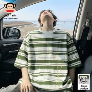 Paul Frank | Color Blocked Stripes Summer Mens Tshirt