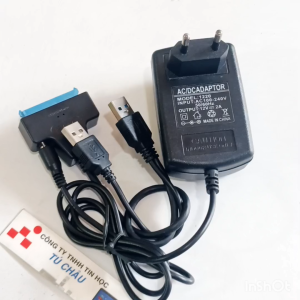 Cáp USB ra Sata + Adapte 12V cho ổ cứng HDD 3.5 / Chuẩn USB 3.0 to SATA Cable cho HDD SDD 2.5 3.5