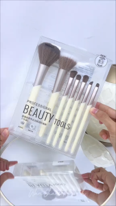 MINISO 7Pcs Makeup Brush Set Foundation Brush Eyebrow Brush Blush Brush Soft Facial&Eye Beauty Tool High Quality