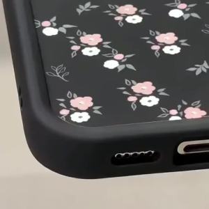 Matte Sand Step Camera Frame Phone Case For Samsung Galaxy A73 A72 A71 A56 A55 A54 A53 A52 A51 A50 Floral Print Shockproof Cover