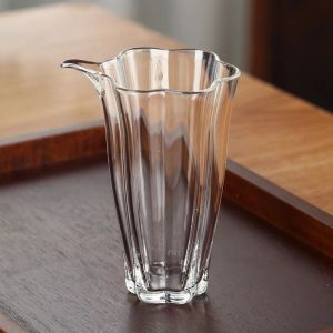 Creative Transparent Heat Resistant Glass Gongfu Tea Set Brewing Cup Public Cup Tea Ocean Uniform Cup High Quality Teaware