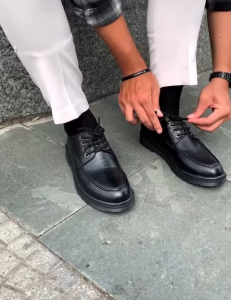 Giày đốc derby basic trơn da mềm đế tăng chiều cao 5cm giày oxfords đế cao đã khâu đế size từ 39 đến 43