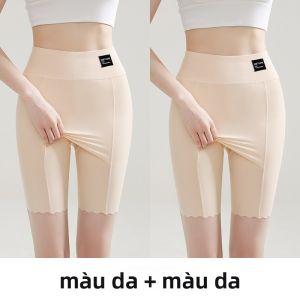 MiiOW | Quần Lót Phụ Nữ Chống Trượt Che Khuyết Điểm Kẻ Sọc 5/8 Dài Size Lớn