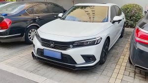 【จัดส่งจากกรุงเทพ】กันชนหน้า Honda Civic Fe [2021-ปัจจุบัน] ลิ้นหน้า ลิ้น หน้ารถยนต์ ชุดลิ้นหน้ากันชน ประกอบง่าย
