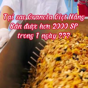 Hạt Ngũ Cốc Granola 500gram Siêu Hạt Có Macca Dinh dưỡng - Nông Sản Giọt Nắng