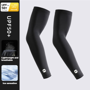 Outdoor Sports Cycling Arm Sleeves with Ice Cooling Technology for UV Protection and Compression Fit