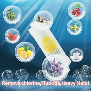 Vermax Scented Shower Head Filter Set Vitamin Fragrance Shower Filter Soft & Improve Hair / Skin Fragrance Chlorine Removal Shower Accessories