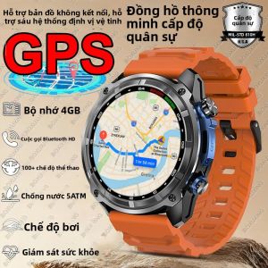Đồng Hồ Thông Minh Quân Sự T-Rex Dành Cho Nam Chống Nước 5ATM GPS Bản Đồ Ngoại Tuyến Pin 860mAh Bộ Nhớ 4GB Theo Dõi Nhịp Tim Khả Năng Bơi Lội Hệ Điều Hành Android Wear