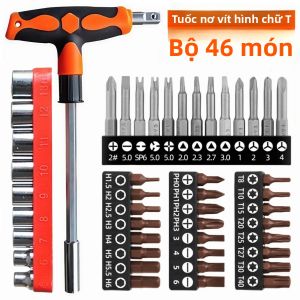 Bộ Tua Vít Tự Làm Dành Cho Người Yêu Thích Sửa Chữa Với Đầu Chữ T/chữ Thập/khe Thẳng/lục Giác/hình Quả Mận Cộng Với Đầu Nối - Bộ Dụng Cụ Cầm Tay Bằng Kim Loại Để Sửa Chữa Ô Tô
