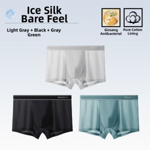 Nanjiren | Seamless Summer Ice Silk Boxer Briefs