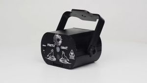 60 patterns USB Laser Projector Mini DJ Disco Light Party Stage Lighting Effect Voice Control Strobe Lamp for Home Dance Floor