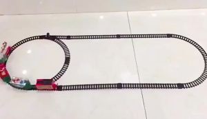 Christmas Electric Rail Car Train ChildrenS Toy Battery Power Track Car Toy Santa Claus Electric Climb Toy Kids