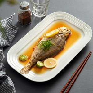 ZEROKY CLAN | High Appearance Japanese Style Large White Ceramic Platter