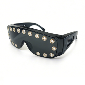 Cyberpunk glasses trendy cool personality fashion studded sunglasses photo styling party new style cyberpunk ballroom glasses ba