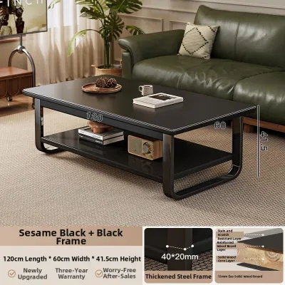 DICUNLIN | Living Room Modern Simple High-end Feel Solid Wood Coffee Table 2024 New Model